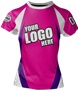 Sublimated Womens/Girls All-Sport Jersey - Custom "Wavepoint" Cool Performance Crew