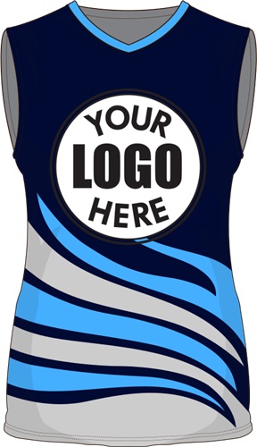 Womens/Girls Sublimated Basketball Jersey - Custom "Fire" Cool Performance Tank