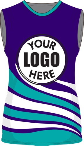 Womens/Girls Sublimated Basketball Jersey - Custom "Fire" Cool Performance Crew Tank