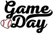 Epic Ladies Game Day Baseball Heart V-Neck Graphic T-Shirts