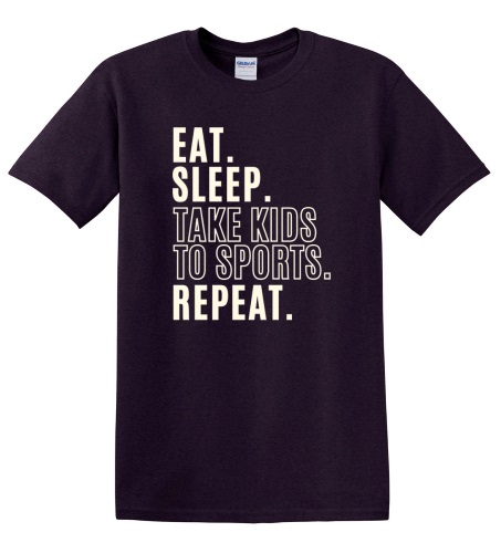 Epic Adult/Youth Eat Sleep Kids Sports Repeat Cotton Graphic T-Shirts. Free shipping.  Some exclusions apply.