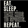 Epic Adult/Youth Eat Sleep Kids Sports Repeat Cotton Graphic T-Shirts