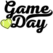 Epic Ladies Game Day Tennis Heart V-Neck Graphic T-Shirts