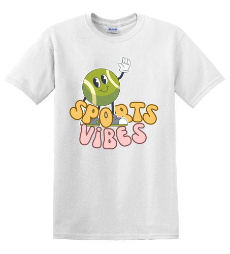 Epic Adult/Youth Sports Vibes Retro Tennis Cotton Graphic T-Shirts. Free shipping.  Some exclusions apply.