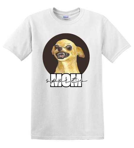 Epic Adult/Youth Sports Mom Team Mascot Dog Chihuahua Cotton Graphic T-Shirts. Free shipping.  Some exclusions apply.