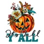 Epic Its Fall Yall Pumpkin Autumn Long Sleeve Cotton Graphic T-Shirts