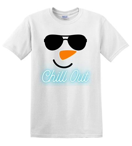 Epic Adult/Youth Snowman Chill Out Cotton Graphic T-Shirts. Free shipping.  Some exclusions apply.