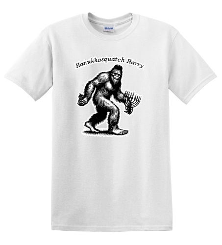 Epic Adult/Youth Hanukkasquatch Harry Hanukkah Sasquatch Cotton Graphic T-Shirts. Free shipping.  Some exclusions apply.