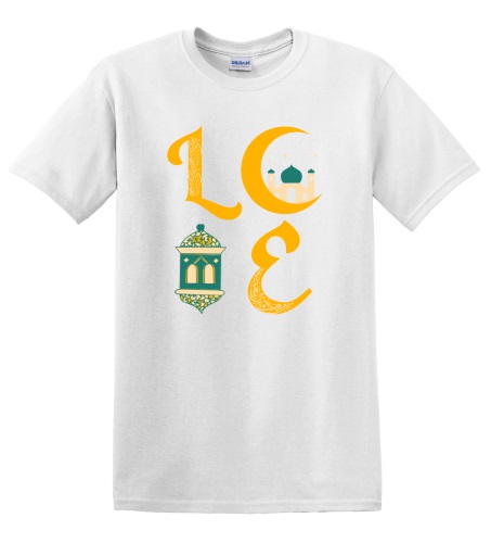 Epic Adult/Youth Ramadan LOVE Happy Ramadhan Mubarak Cotton Graphic T-Shirts. Free shipping.  Some exclusions apply.