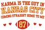 Epic Adult/Youth Karma is the Guy Kansas City Swiftie 87 Cotton Graphic T-Shirts