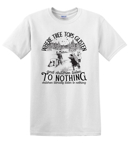 Epic Adult/Youth Trees Glisten Children Listen to Nothing Cotton Graphic T-Shirts. Free shipping.  Some exclusions apply.