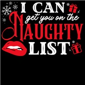Epic Ladies I Can Get You On The Naughty List White V-Neck Graphic T-Shirts