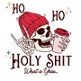 Epic Ladies Ho Ho Holy Shit What A Year V-Neck Graphic T-Shirts