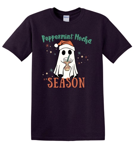 Epic Adult/Youth Peppermint Mocha Season Cotton Graphic T-Shirts. Free shipping.  Some exclusions apply.