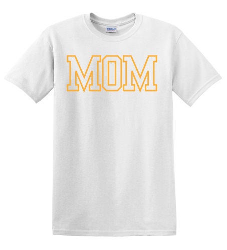 Epic Adult/Youth MOM varsity sports biggest fan yellow Cotton Graphic T-Shirts. Free shipping.  Some exclusions apply.