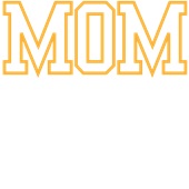 Epic Ladies MOM varsity sports biggest fan yellow V-Neck Graphic T-Shirts