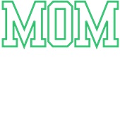 Epic Adult/Youth MOM varsity sports biggest fan green Cotton Graphic T-Shirts