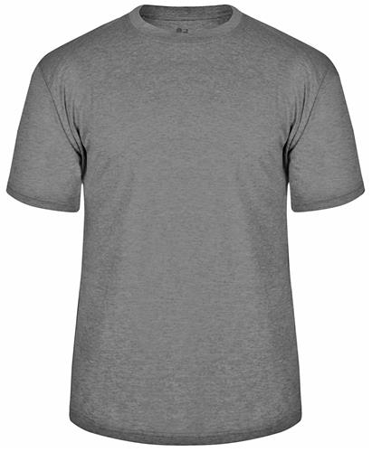 Badger Adult (AXS - Graphite) Tri-Blend Short Sleeve T Shirt. Printing is available for this item.