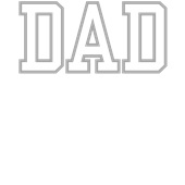 Epic Ladies DAD varsity sports biggest fan gray V-Neck Graphic T-Shirts