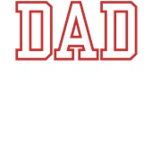 Epic Adult/Youth DAD varsity sports biggest fan red Cotton Graphic T-Shirts