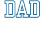 Epic Ladies DAD varsity sports biggest fan blue Long Sleeve Graphic T-Shirts