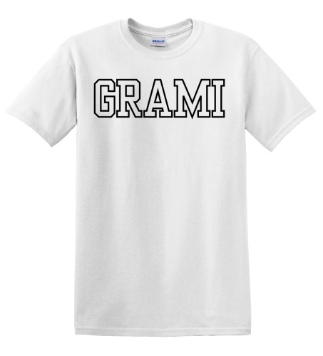 Epic Adult/Youth GRAMI varsity sports biggest fan blk Cotton Graphic T-Shirts. Free shipping.  Some exclusions apply.