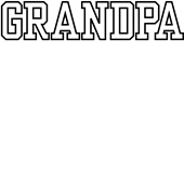 Epic Adult/Youth GRANDPA  varsity sports biggest fan blk Cotton Graphic T-Shirts