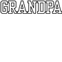 Epic Adult/Youth GRANDPA  varsity sports biggest fan blk Cotton Graphic T-Shirts