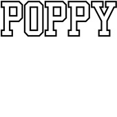 Epic Ladies POPPY varsity sports biggest fan blk V-Neck Graphic T-Shirts