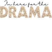 Epic Ladies I'm Here for the Drama Popcorn V-Neck Graphic T-Shirts