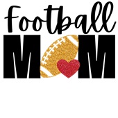 Epic Ladies Football Mom Love V-Neck Graphic T-Shirts