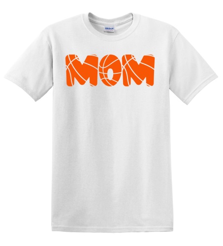 Epic Adult/Youth Mom Basketball Letters Font Cotton Graphic T-Shirts. Free shipping.  Some exclusions apply.