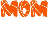 Epic Ladies Mom Basketball Letters Font V-Neck Graphic T-Shirts