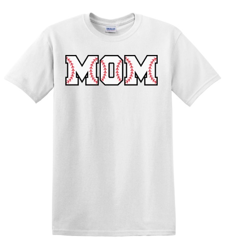 Epic Adult/Youth MOM Baseball Font Sports Fan Cotton Graphic T-Shirts. Free shipping.  Some exclusions apply.