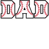 Epic Ladies DAD Baseball Font Sports Fan V-Neck Graphic T-Shirts