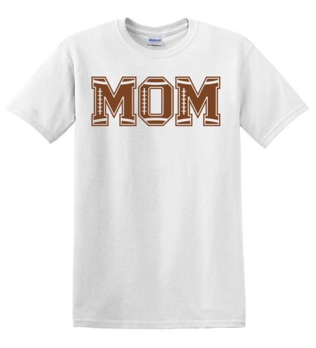 Epic Adult/Youth MOM Football Font Sports Fan Cotton Graphic T-Shirts. Free shipping.  Some exclusions apply.