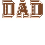 Epic Ladies DAD Football Font Sports Fan V-Neck Graphic T-Shirts