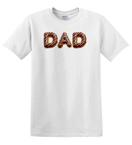 Epic Adult/Youth Donuts with DAD Doughnuts Chocolate Cotton Graphic T-Shirts. Free shipping.  Some exclusions apply.