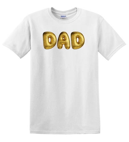 Epic Adult/Youth DAD Puffy Balloon Gold Bling Style Print Cotton Graphic T-Shirts. Free shipping.  Some exclusions apply.