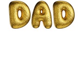 Epic Ladies DAD Puffy Balloon Gold Bling Style Print V-Neck Graphic T-Shirts