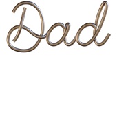 Epic Adult/Youth DAD Metallic Wire Paperclip Font Cotton Graphic T-Shirts