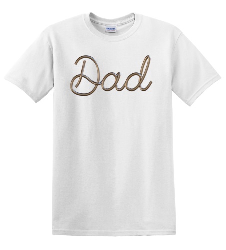 Epic Adult/Youth DAD Metallic Wire Paperclip Font Cotton Graphic T-Shirts. Free shipping.  Some exclusions apply.