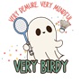 Epic Adult/Youth Very Cutesy Ghosties Birdy Badminton Cotton Graphic T-Shirts