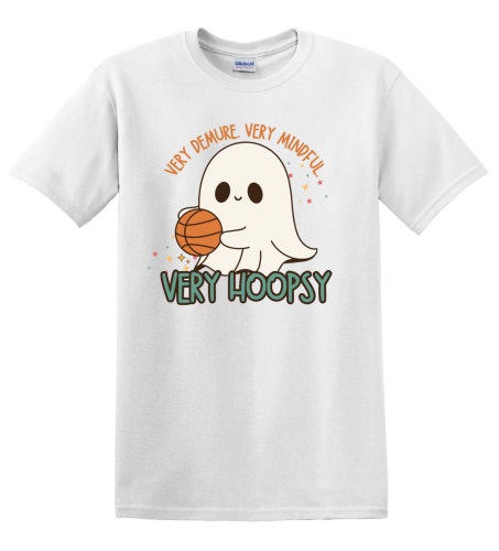 Epic Adult/Youth Very Cutesy Ghosties Basketball Hoops Cotton Graphic T-Shirts. Free shipping.  Some exclusions apply.