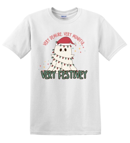 Epic Adult/Youth Very Cutesy Ghosties Festive Holidays Cotton Graphic T-Shirts. Free shipping.  Some exclusions apply.