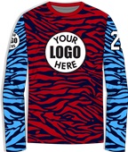 Custom Shooting Shirt - Sublimated "Wild" Long-Sleeve Unisex Crew Tee