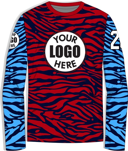 Custom Shooting Shirt - Sublimated "Wild" Long-Sleeve Unisex Crew Tee