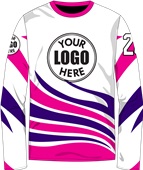 Unisex Crew Fire Cool Performance Long Sleeve Sublimated Jersey