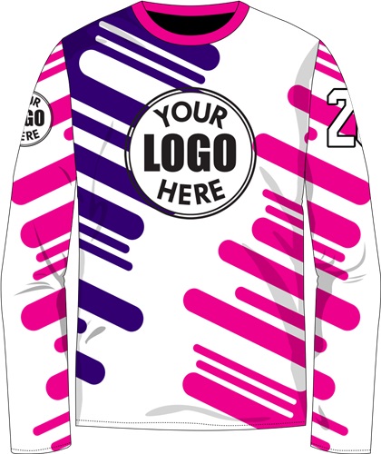 Unisex Crew Flow Cool Performance Long Sleeve Sublimated Jersey