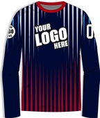 Custom Shooting Shirt - Sublimated "Rays" Long-Sleeve Unisex Crew Tee